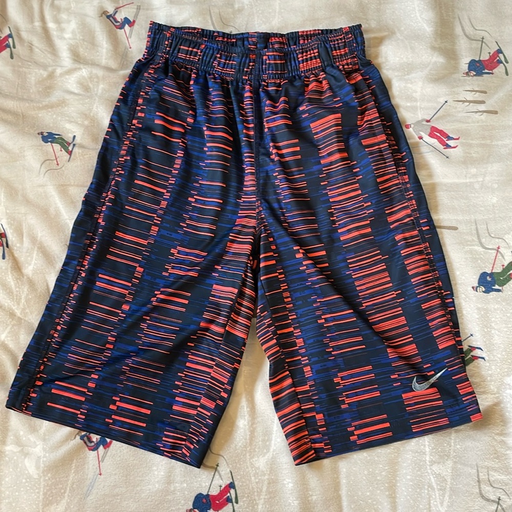 Orange, Black, & Blue Athletic Shorts - Nike (DriFit) - Mens L
